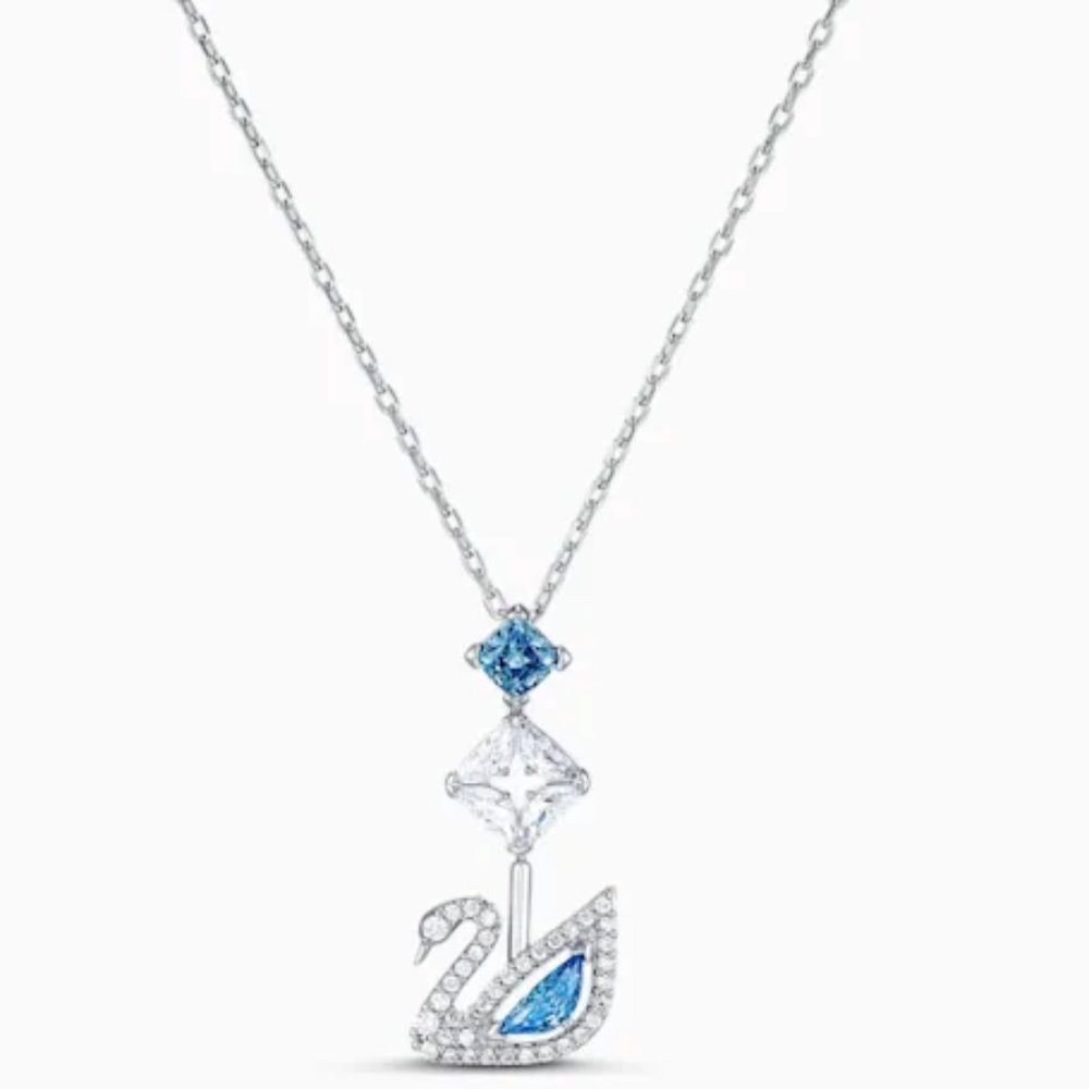 Swarovski DAZZLING SWAN NECKLACE Y BLUE 5530625